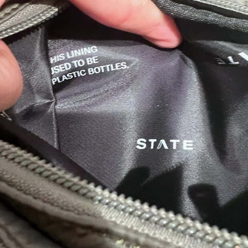 NWT! STATE BAGS Graham Shopper Olive Green Crossbody Fanny Pack